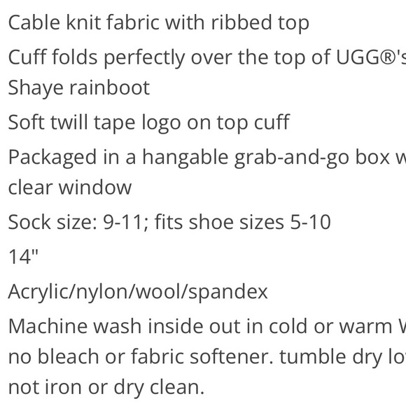 ▪️Ugg’s Shaye Tall Socks - Picture 5 of 9